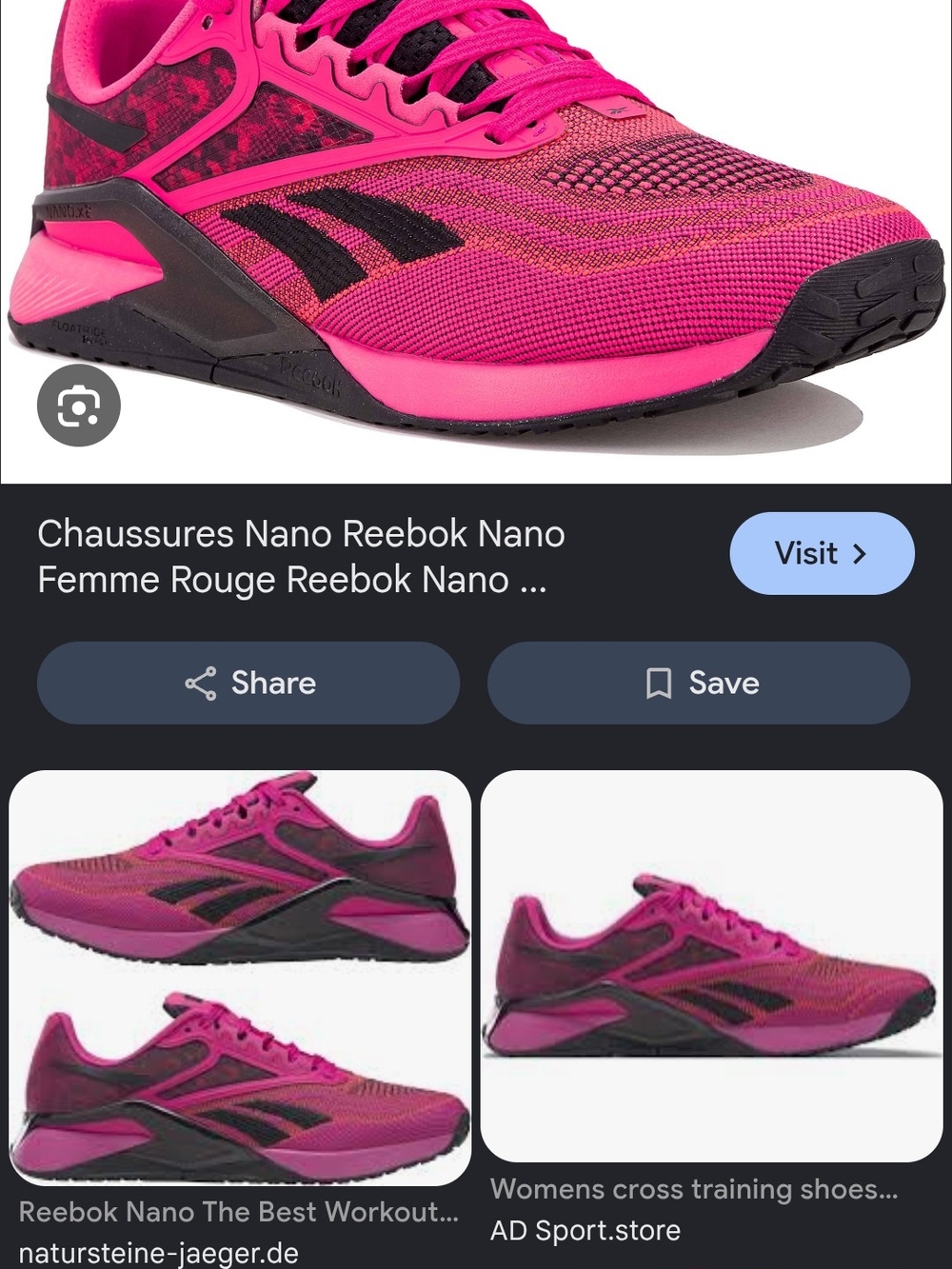 Reebok Women’s Nano X2 Cross-Training Shoes - Pink
